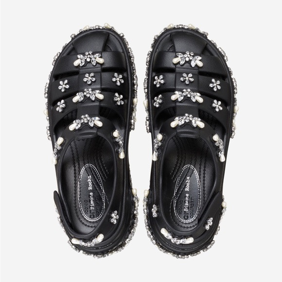 Simone Rocha x Crocs Fisherman black M8/W10 - Picture 3 of 6